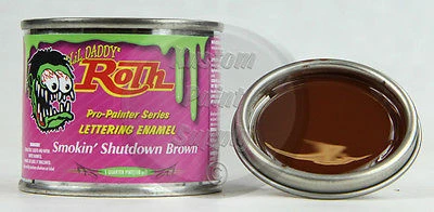 1/4 Pint - Lil' Daddy Roth Pinstriping - Smokin' Shutdown Brown