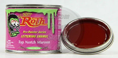 1/4 Pint - Lil' Daddy Roth Pinstriping - Top Notch Maroon