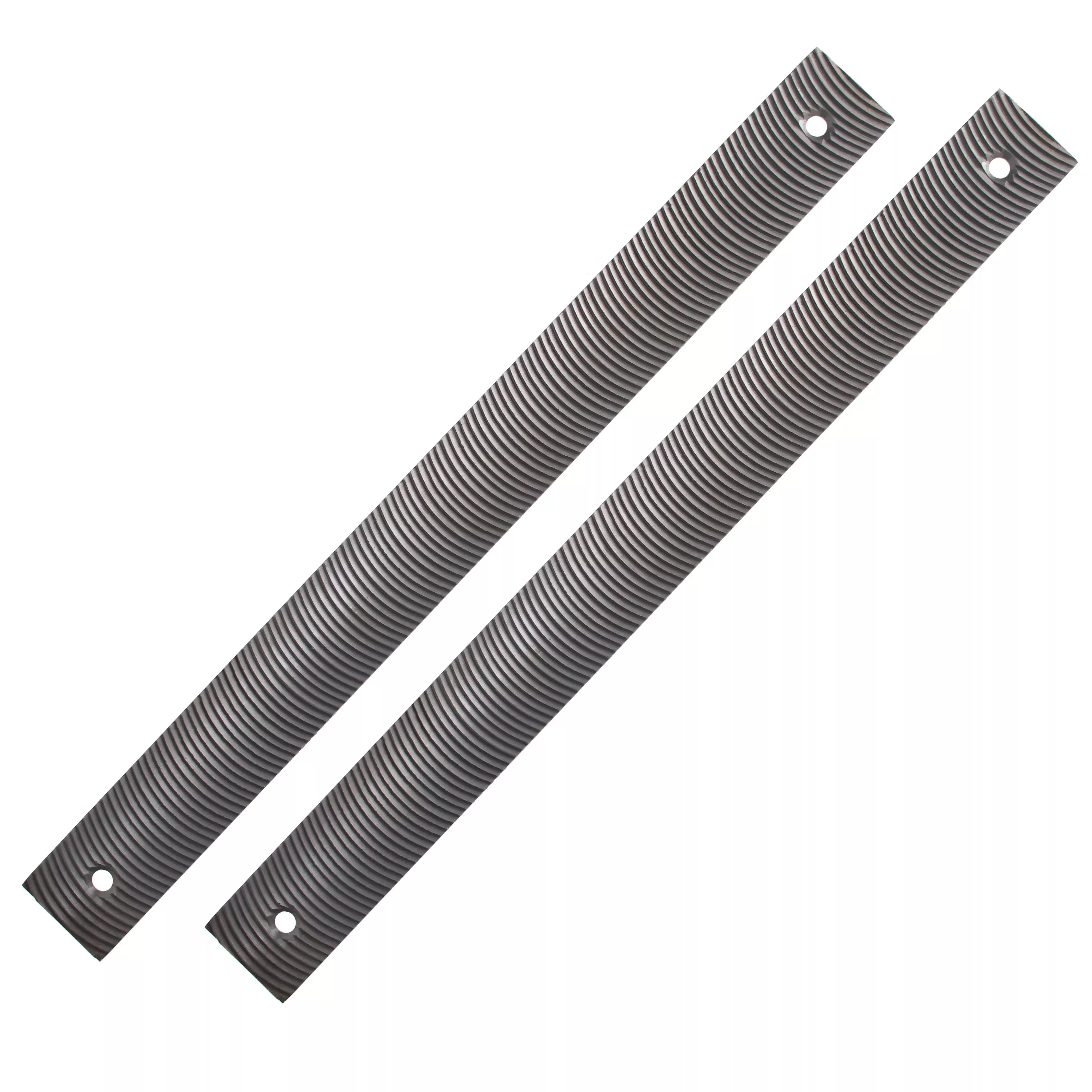 14" Flexible Flat Bastard File Blade, Double-Sided with 9 Teeth Per Inch, Pack of 2 - Mounting Holes for Adjustable Body File Holder