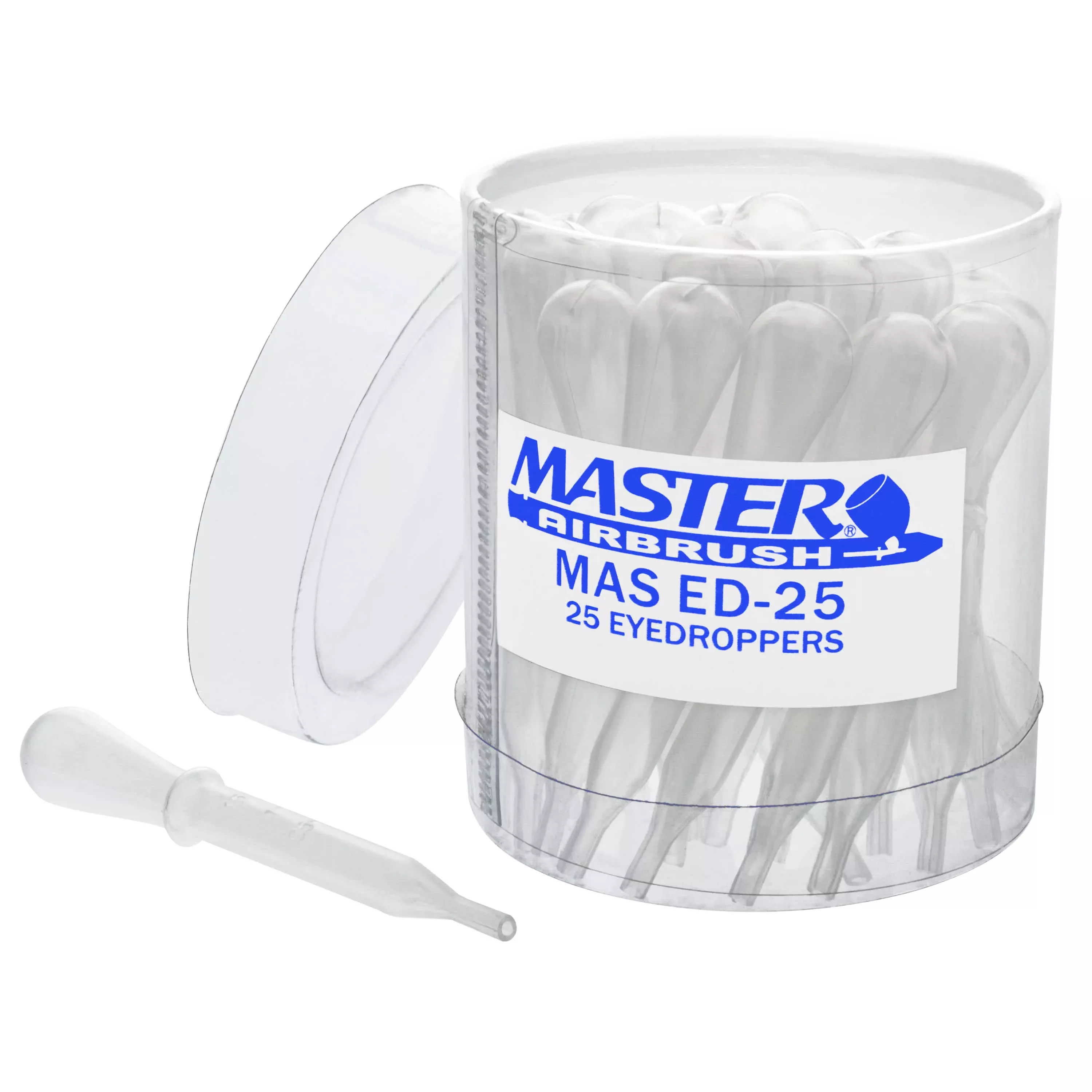 25 Master Pipette Eyedroppers for Liquid Transfer and Airbrush Paint