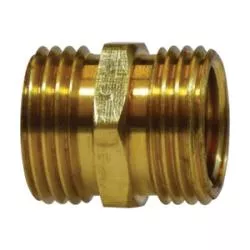 3/4" x 3/4" MGH x MGH Brass Garden Hose Adapter