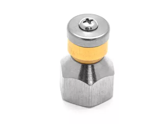 3/8" Rotating 8.5 Sewer Nozzle – Stainless Steel Root Cutting Jetter Nozzle