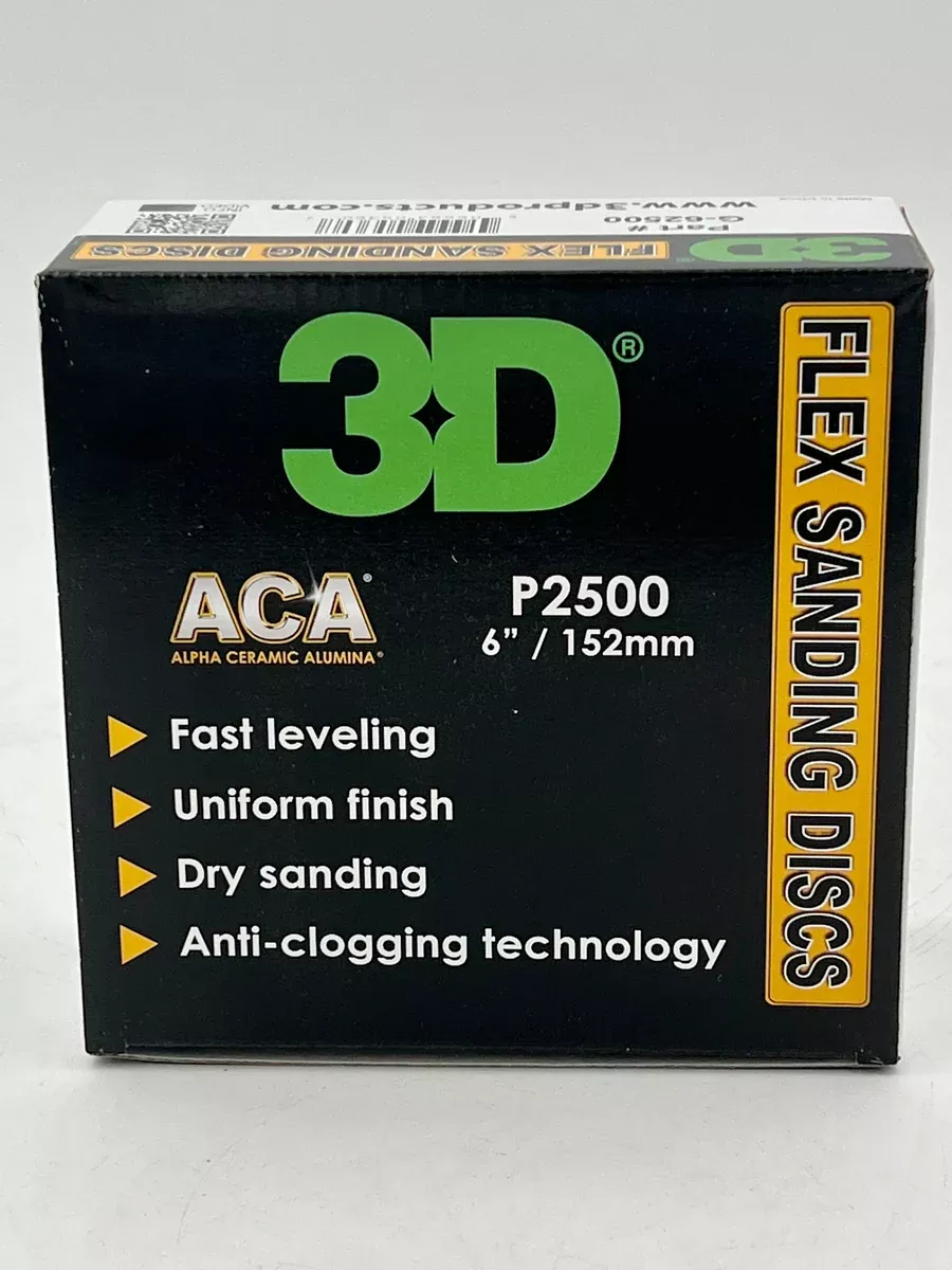 3D ACA Grey Flex P2500 6" Disc Orange
