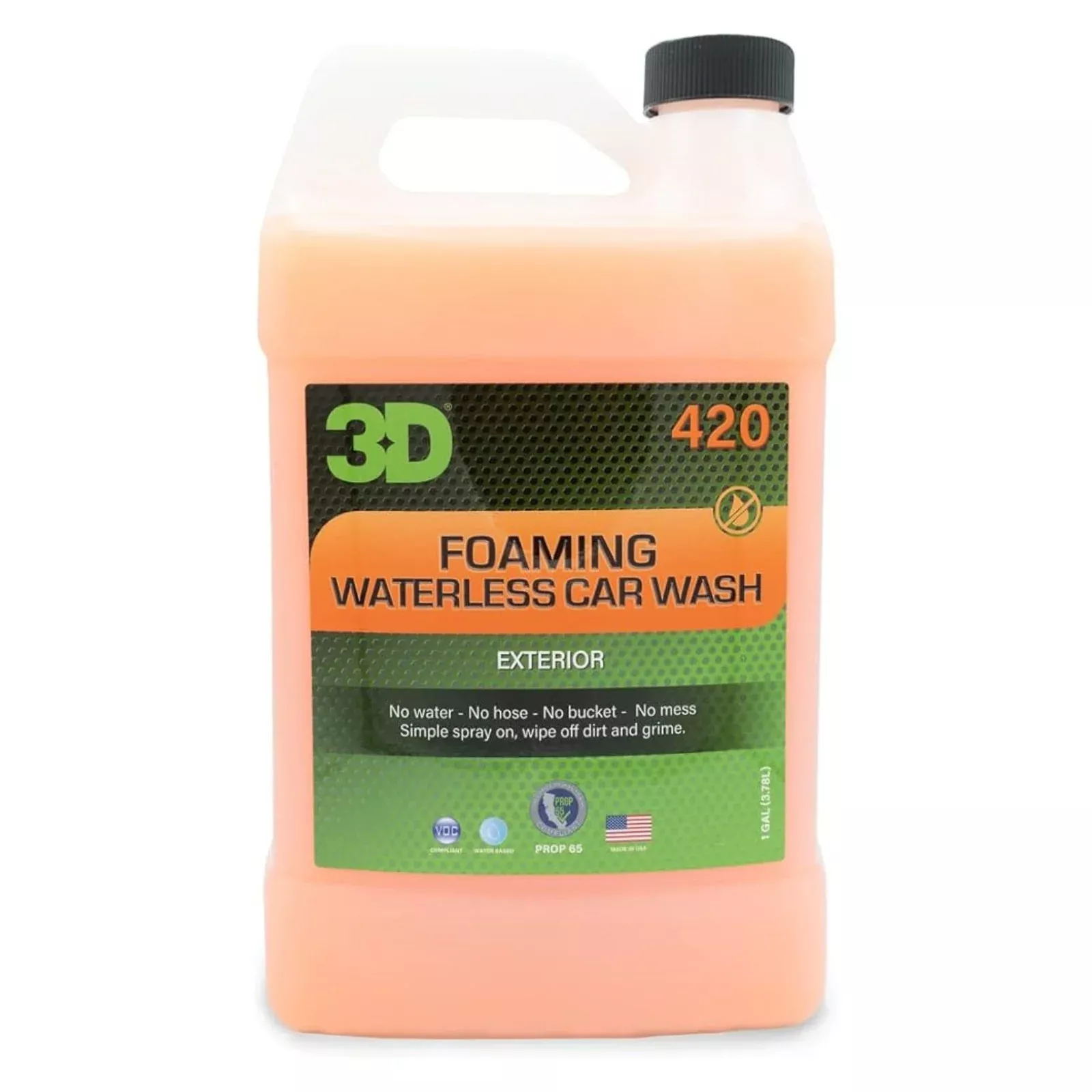 3D - Foaming Waterless Carwash 1 Gallon