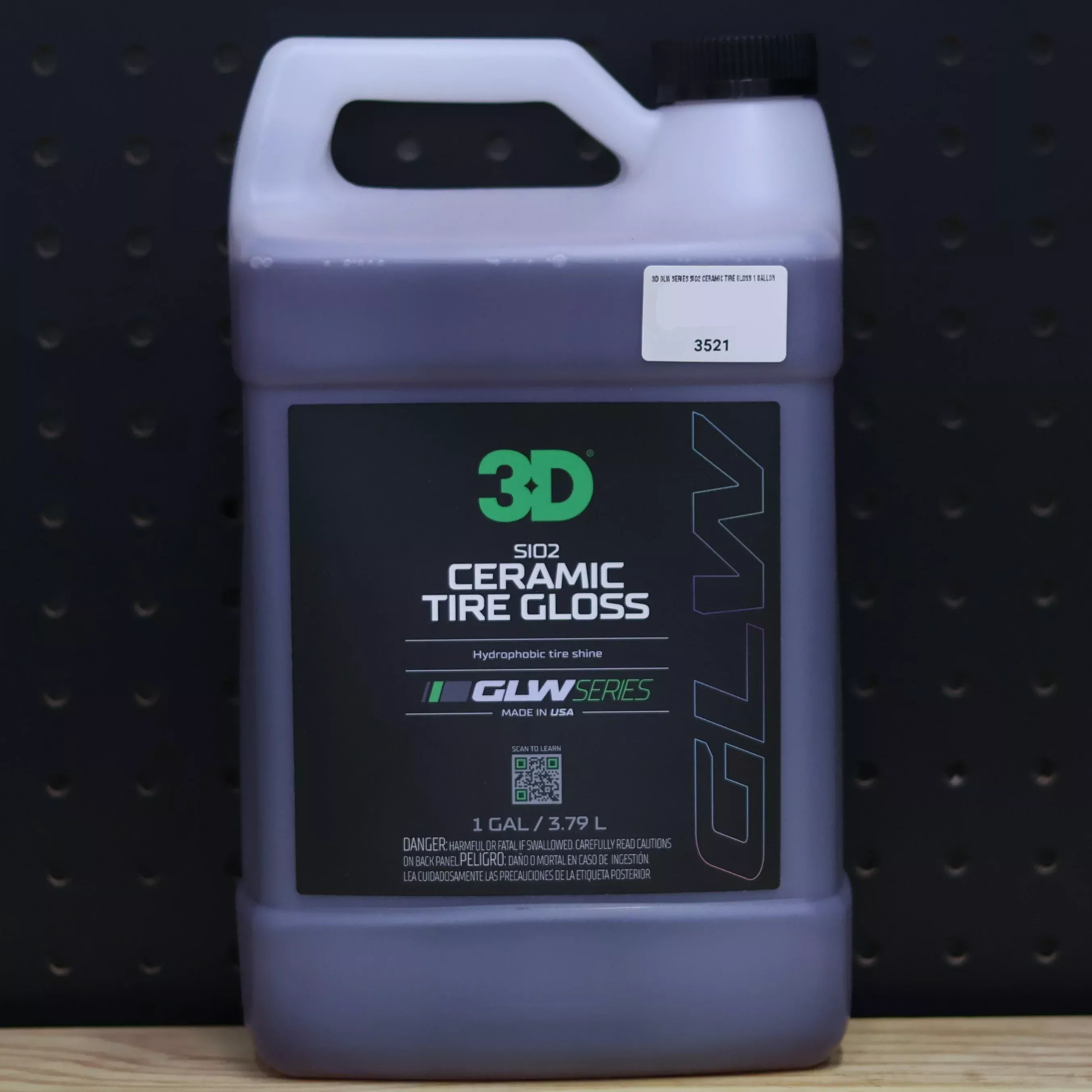 3D GLW Series SiO2 Ceramic Tire Gloss 1 Gallon