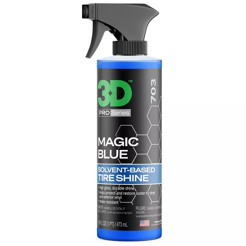 3D Magic Blue Solvent-Based Tire Dressing - 16 oz