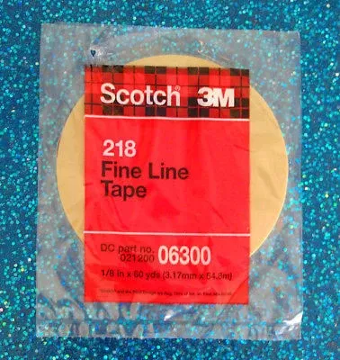 3M 06300 ScotchFine Line Tape 218Green1 Roll