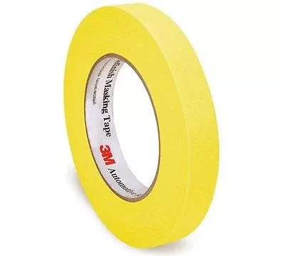 3M 06652 3/4'' Automotive Refinish Masking Tape - Yellow1 ROLL