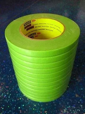 3M 26332 1/2'' ScotchPerformance Masking Tape 233+ - Green 1 Sleeve/12 Rolls