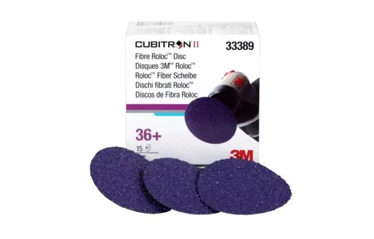 3M 33389 - 36 Grit 3" Roloc Cubitron II Abrasive Fibre Disc