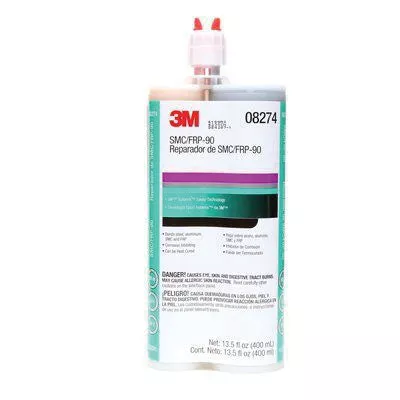 3M 8274 2‑Part Repair Adhesive, 400 mL Dual Cartridge, Black Viscous Liquid