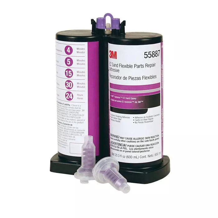 3M Automix 55887 Multi-Purpose Repair Material 600 mL White/Gray Paste for Plastic Bumper Repair