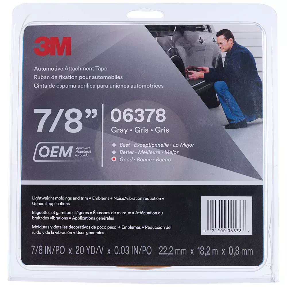 3M Automotive Attachment Tape 06378 - 7/8 inch