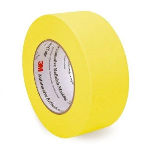 3M Automotive Refinish Yellow Masking Tape, 2" (48 mm),06656