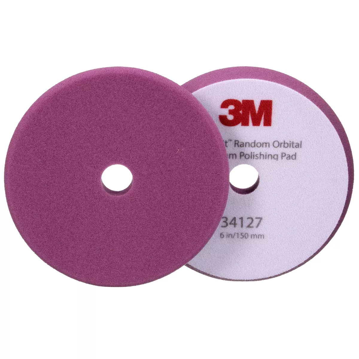 3M Perfect-It Random Orbital Foam Polishing Pad 34127 - 6 inch - Purple (2-Pack)