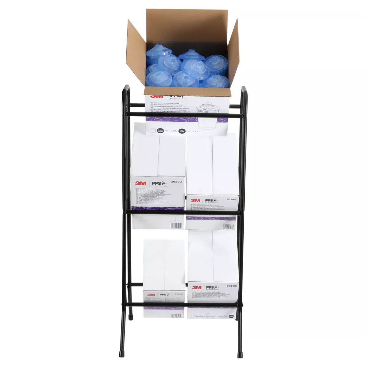 3M PPS Series 2.0 Vented Spray Cup Dispensing Rack 26370, Steel, 1 per case