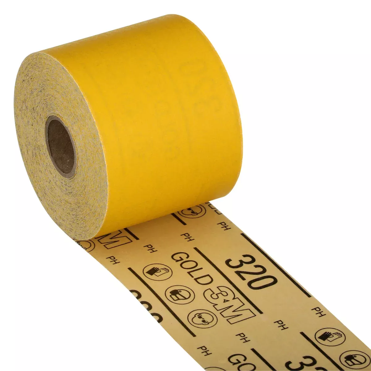 3M Stikit Gold Sheet Roll 02787, 320, 2-3/4 in x 45 yd (70 mm x 41 m), 10/CS