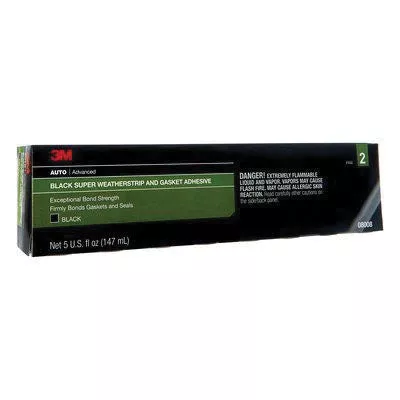 3M Super Weatherstrip and Gasket Adhesive – Black, 5 oz Tube, Part 8008