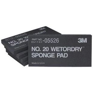 3M Wetordry Sponge Pad 20 - 2 3/4" x 5 1/2" x 3/8 in" - 05526