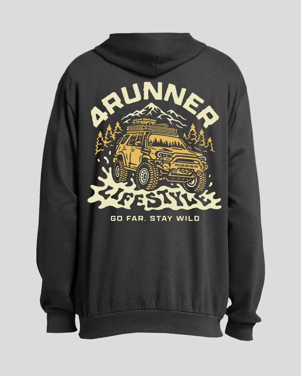 4Runner Lifestyle Washed Gray Stay Wild Hoodie