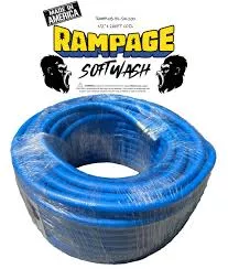 5/8" Rampage Softwash Hosewith stainless steel crimped ends