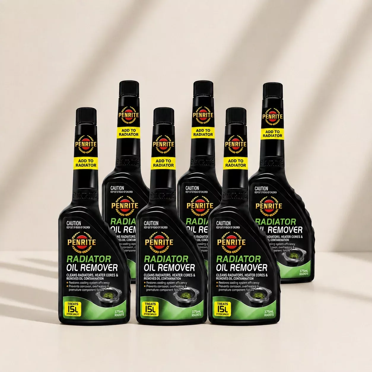 6 X Penrite Radiator Oil Remover 375ml - ADROR375(Six Pack)