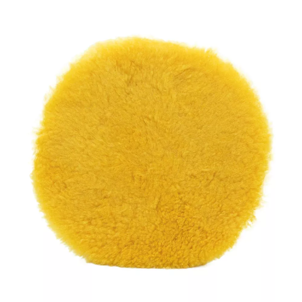 8" Yellow X-Cut Lambswool Pad