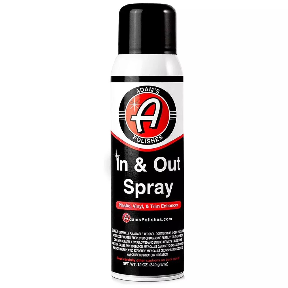 Adam's In & Out Spray - Plastic, Vinyl & Trim Enhancer - 12 oz