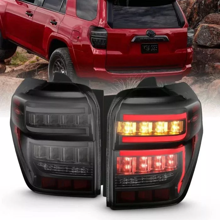 Anzo Tail Lights Black Housing with Smoked Lens For 4Runner (2010-2024)