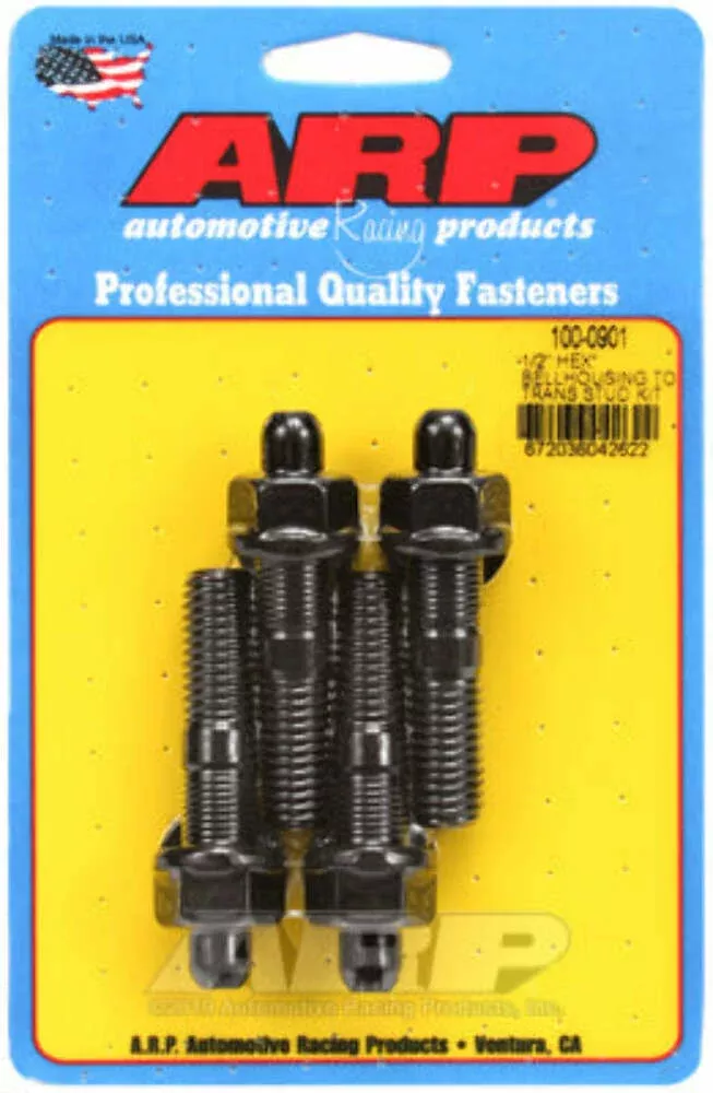ARP 100-0901 1/2 Dia Hex Bellhousing to Trans Stud Kit