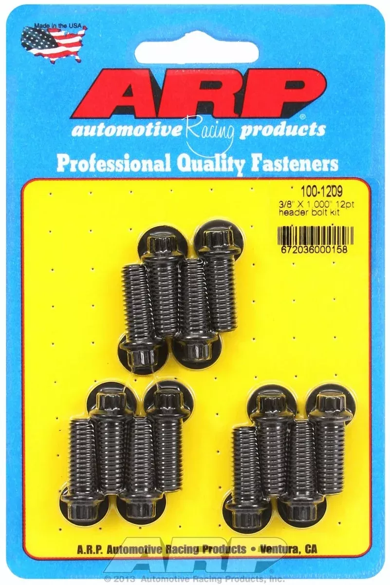 ARP 100-1209 Header Bolt Kit 3/8 X 1.000in 12pt