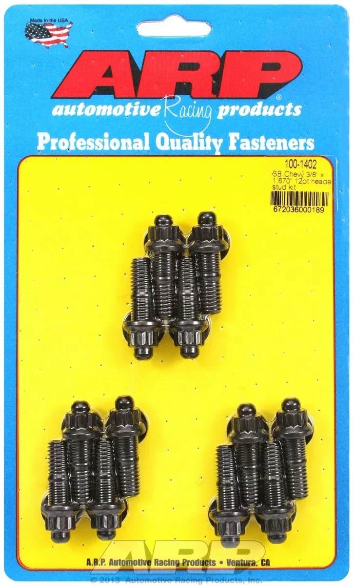 ARP 100-1402 3/8 x 1.670in 12pt Header Stud Kit