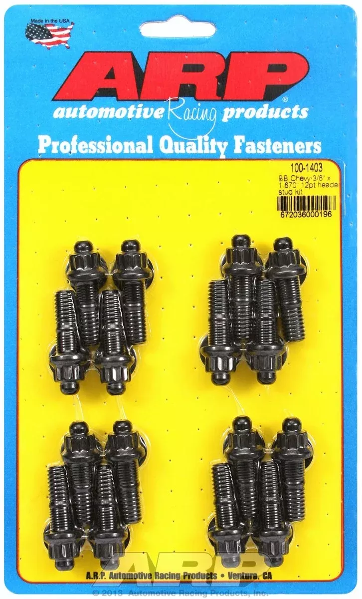 ARP 100-1403 3/8 x 1.670in 12pt Header Stud Kit