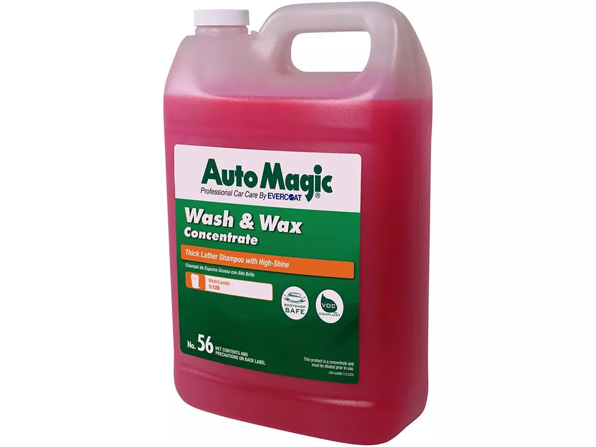 AutoMagic Wash & Wax Concentrate – High-Sudsing Vehicle Wash Soap with Gloss Enhancers