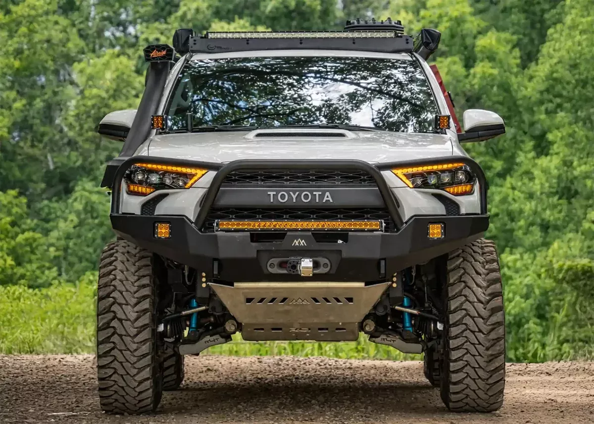 Backwoods Hi-Lite Overland Front Bumper - Bull Bar For 4Runner (2014-2024)