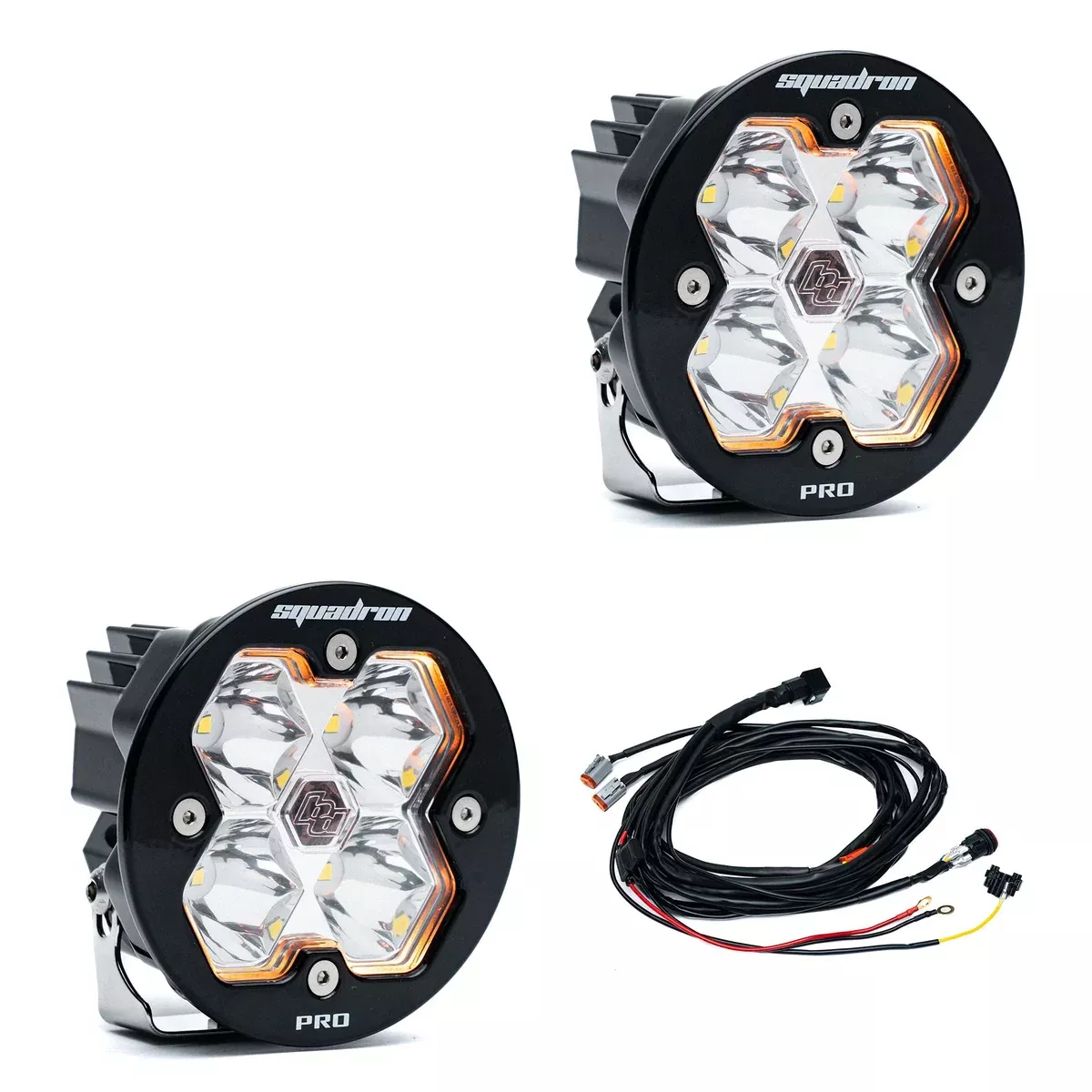 Baja Designs Squadron R 2.0 Pro Black LED Auxiliary Light Pod Pair