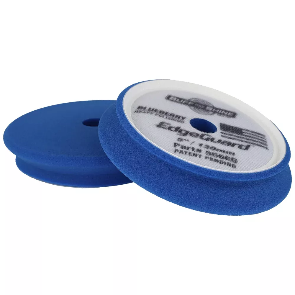 Buff and Shine EdgeGuard Foam Heavy Polishing Pad - 5 inch - Blueberry