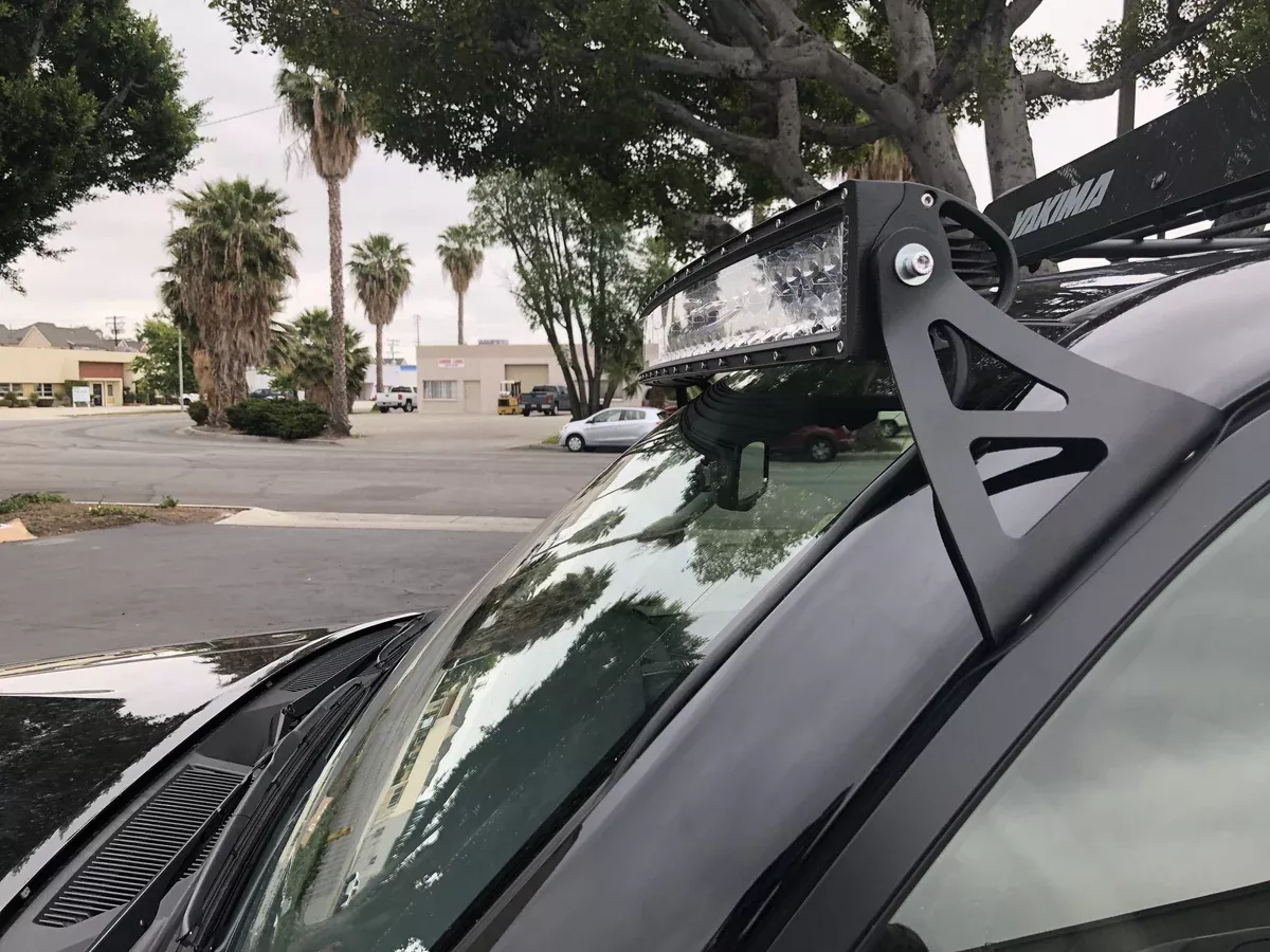 Cali Raised 52" Curved Light Bar Roof Brackets Kit For 4Runner (2003-2024)