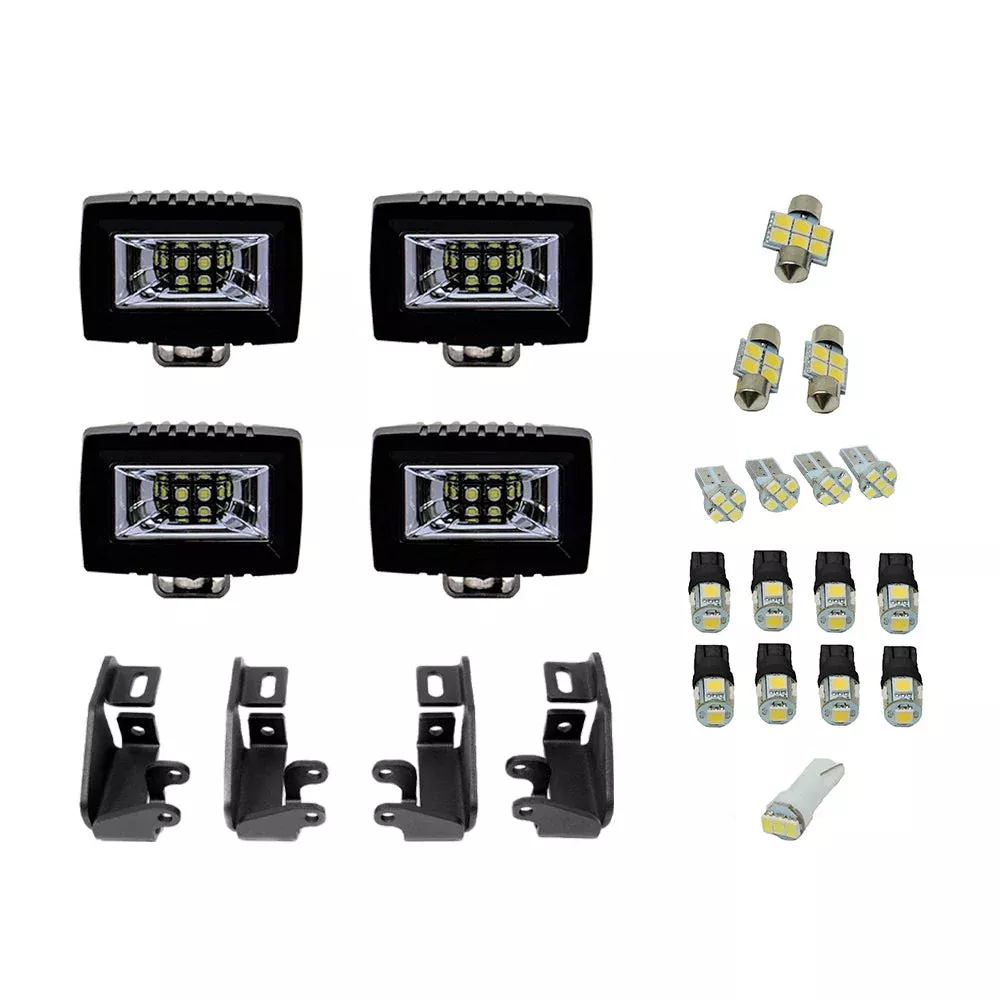 Cali Raised Premium Roof Rack 360 Lighting Kit For 4Runner