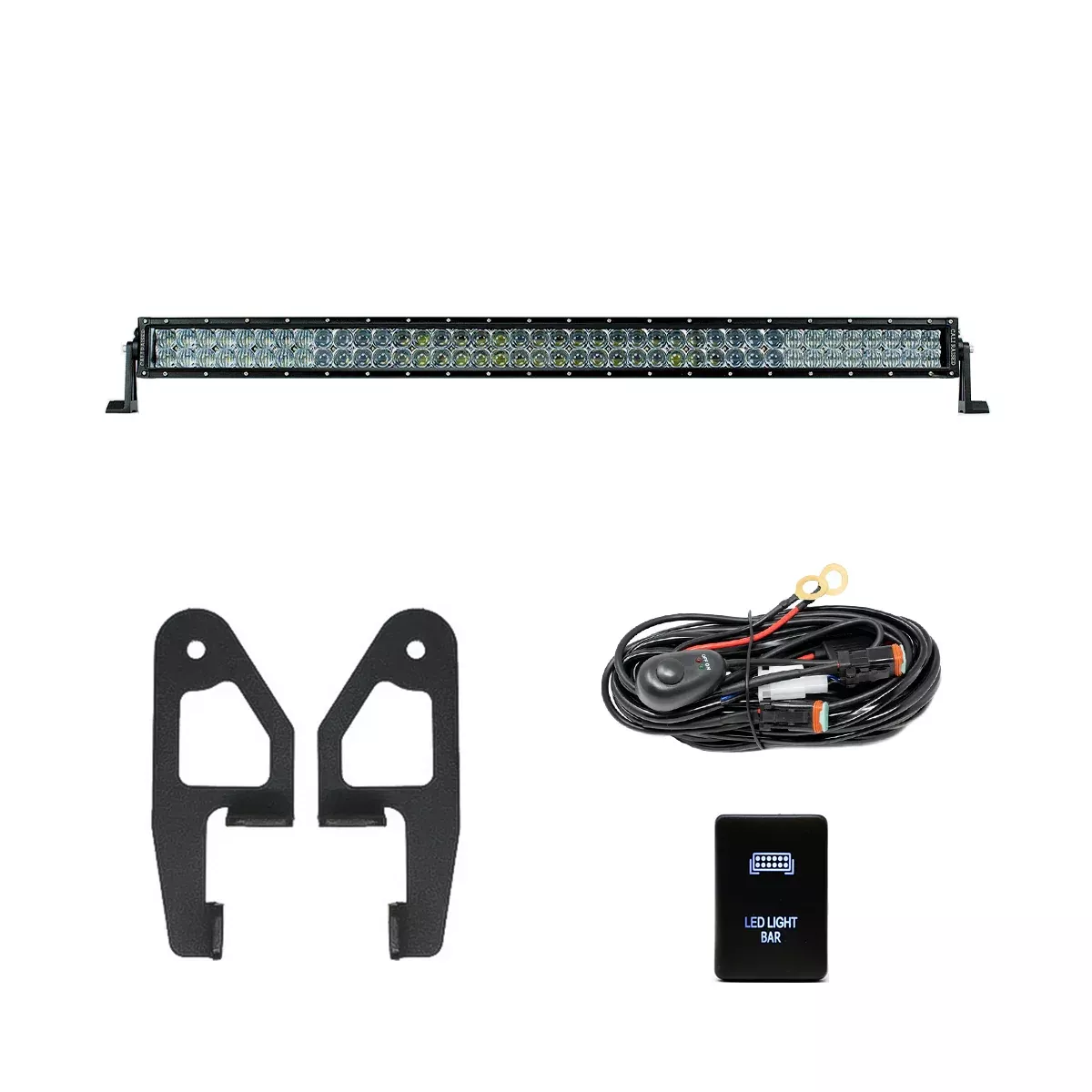Cali Raised Premium Roof Rack Front Light Bar Kit For 4Runner (2010-2024)