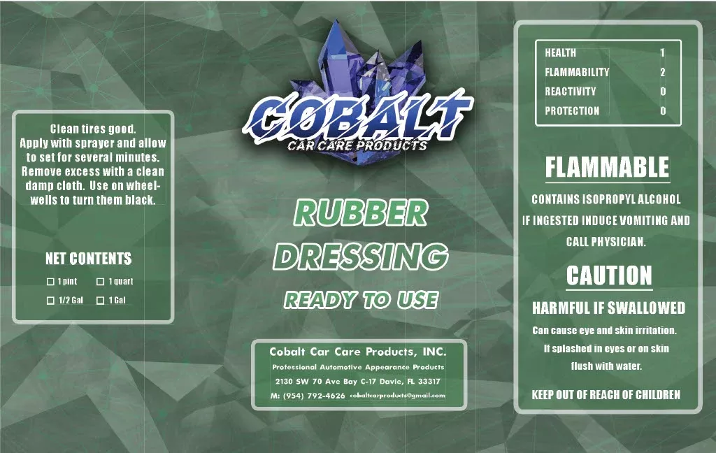 Cobalt Car Care Products Rubber Dressing