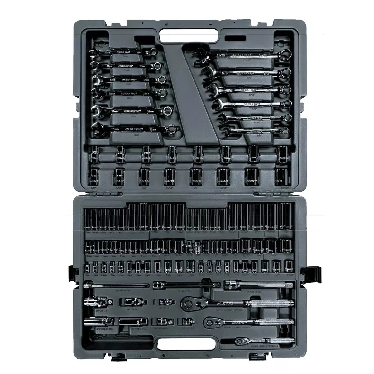 Cougar Pro Socket Wrench Box Set 49 Pieces Metric/SAE 103 Pieces A234