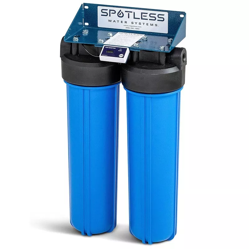 CR Spotless DIW-20-BP - High Output Deionized Water Wall Mounted System with Integrated Resin Bypass
