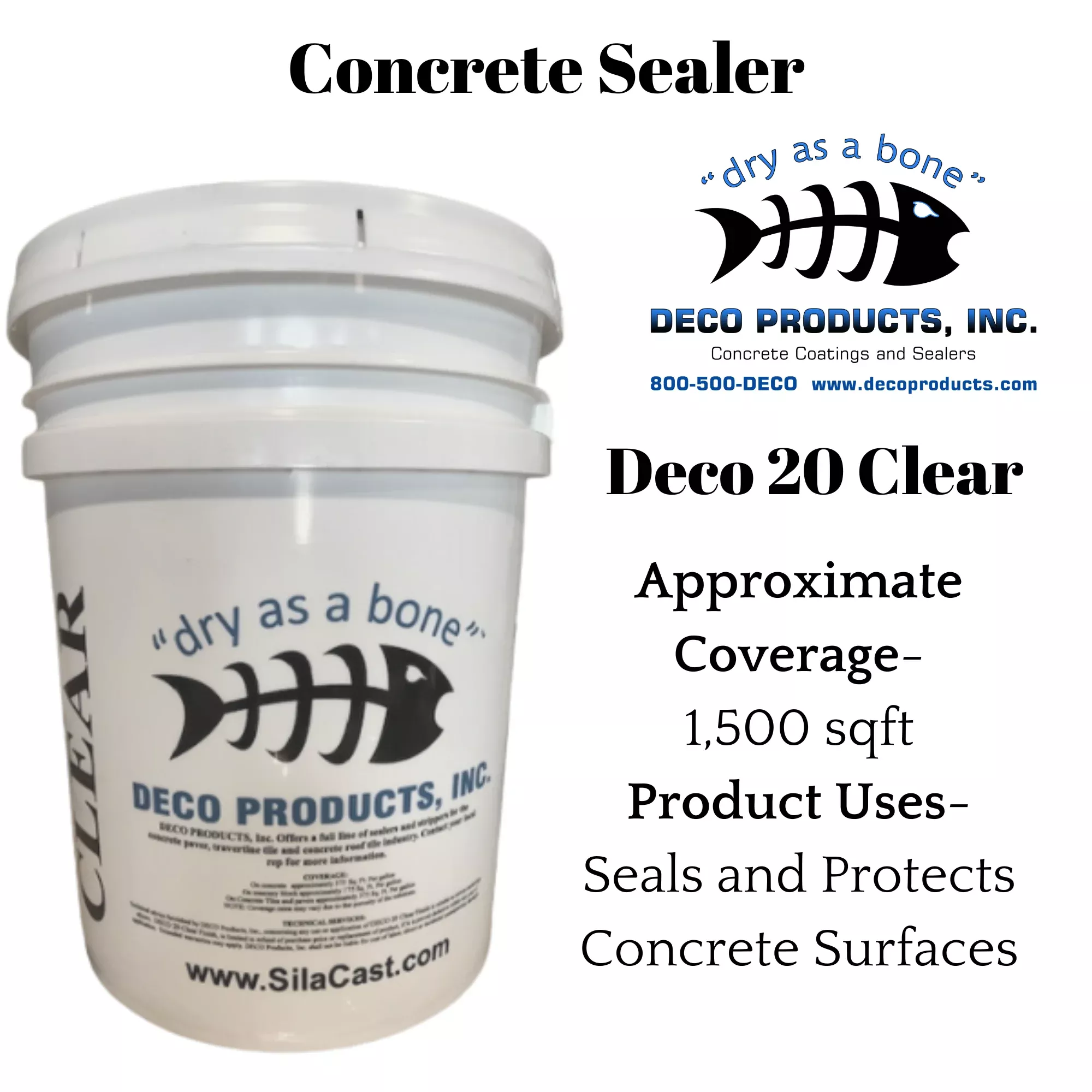 Deco 20 Clear Finish – Best Concrete Sealer