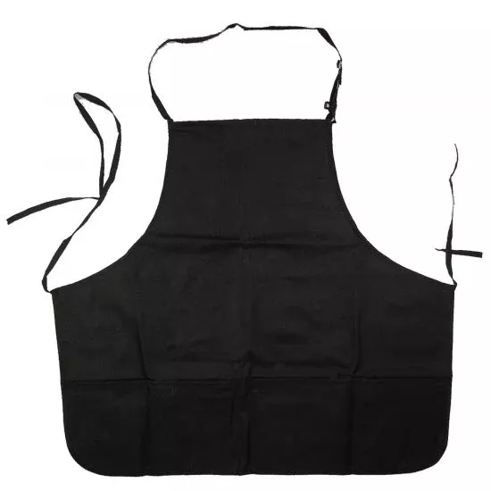Denim Apron - VINYL BACK W/ POCKETS - 26" LONG