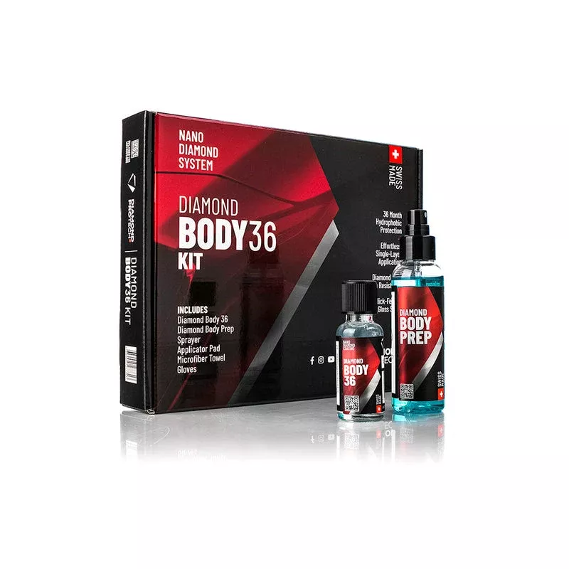 DIAMOND BODY 36 KIT – Advanced Nano Diamond Ceramic Coating Kit for Long-Lasting Gloss & Protection