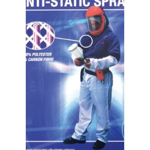 E-Z Mix 75658 Anti-Static Spray Suit 3X-Large with Carbon Fiber, Adjustable Waist, Detachable Hood