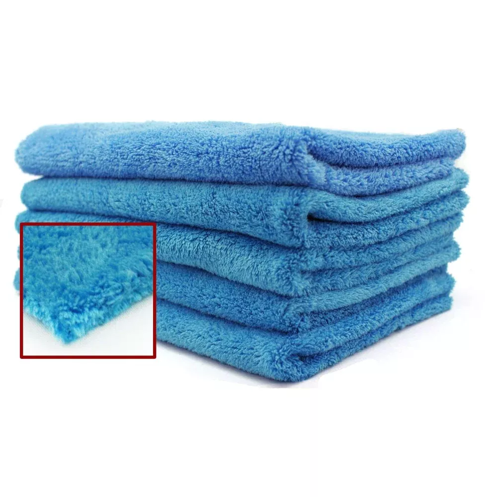 Edgeless Ultra Plush Blue Microfiber - 16" x 24"