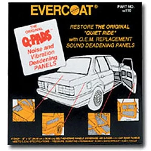 Evercoat 116 Q-Pads Sound Deadener - 12 x 12 (6 Per Pack)