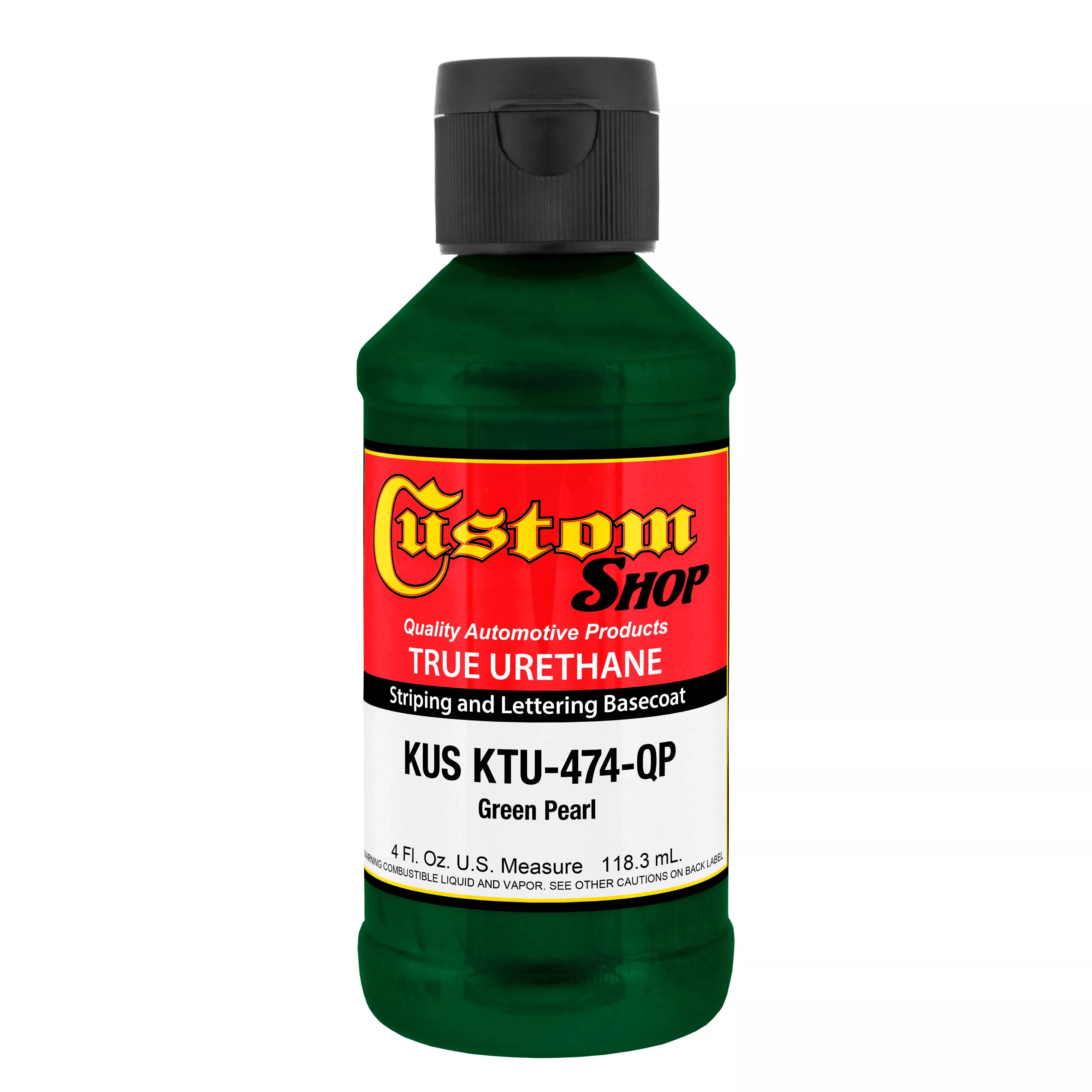 Green Pearl - True-U Pinstriping Urethane Basecoat Pearl Colors, 1/4 Pint